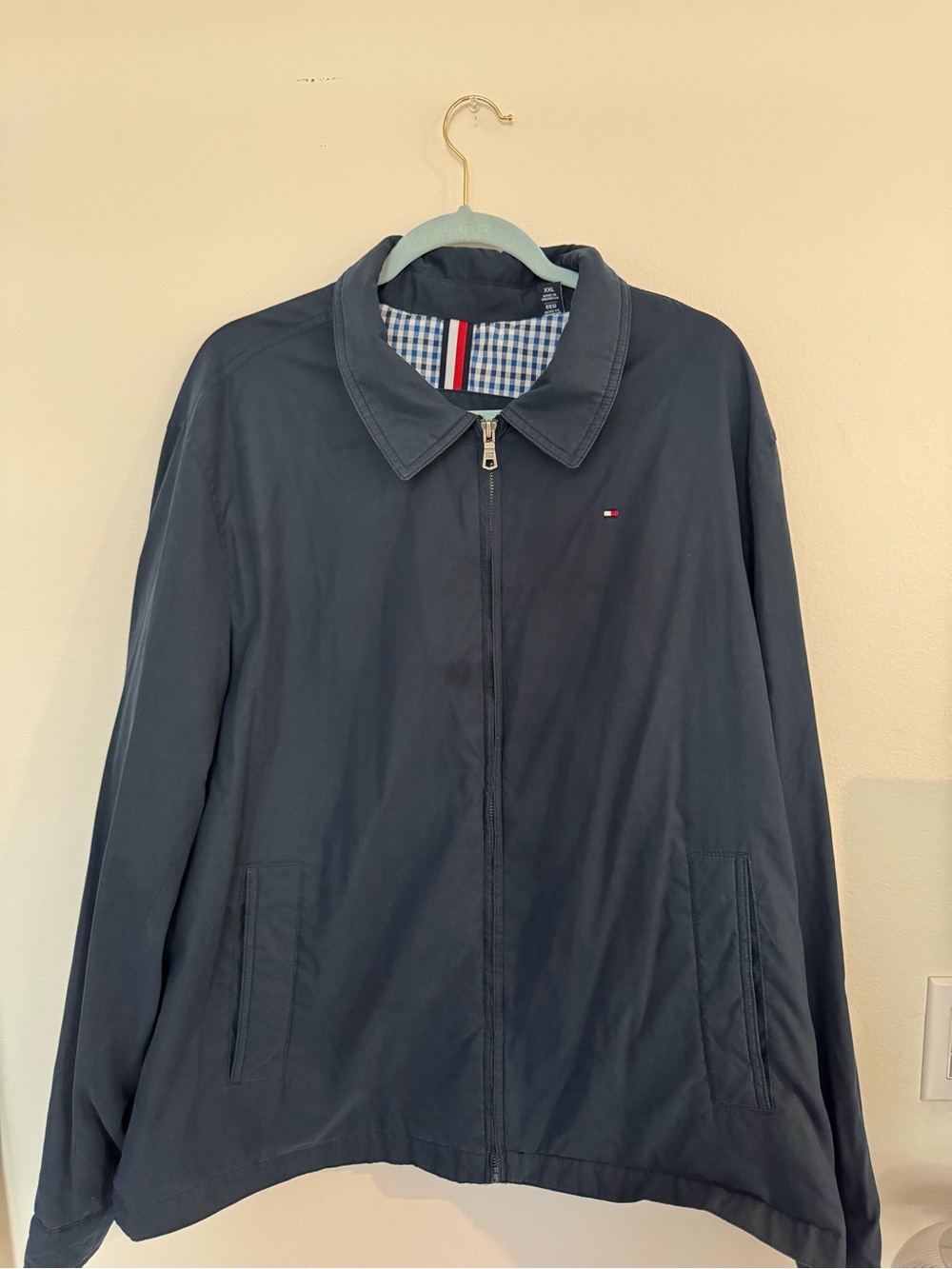 Tommy Hilfiger Navy Lightweight Zip Jacket